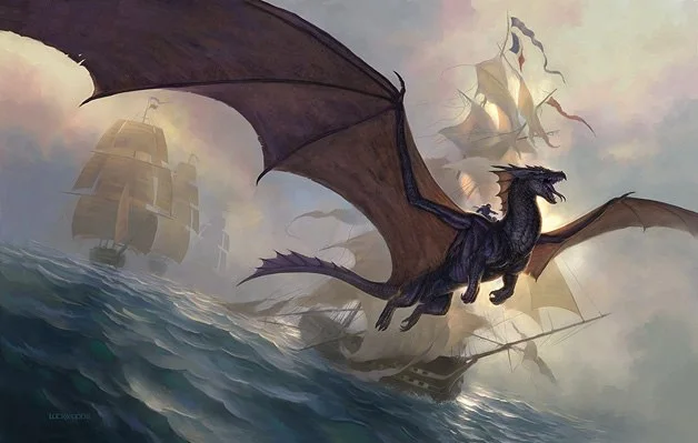 Temeraire — His Majesty’s Dragon reference illustration · via An Infinite Number of Monkeys; artist unverified
